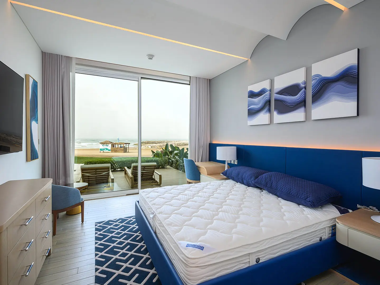 Luxury master bedroom with elegant design