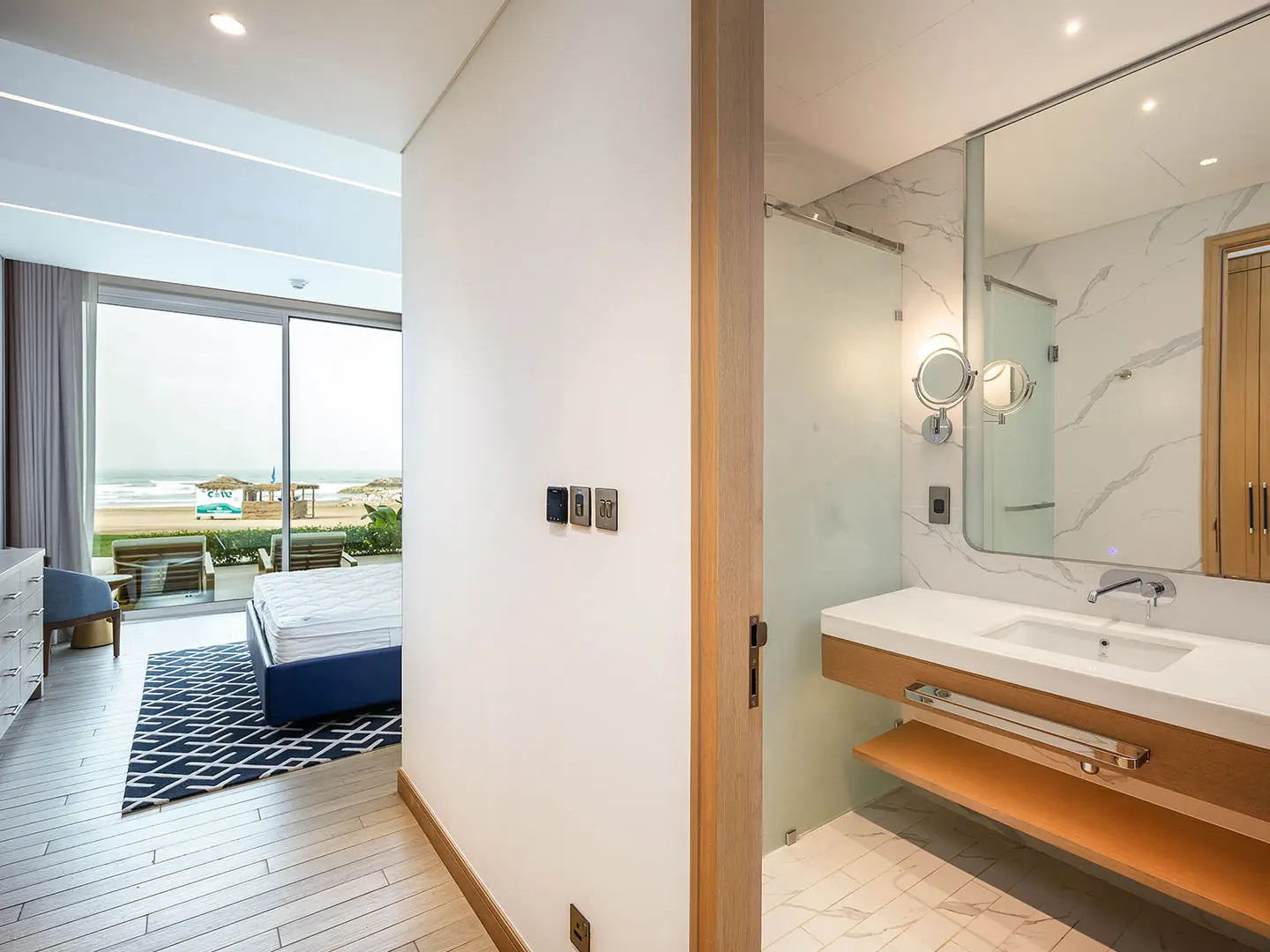 Spacious living area in luxury 4-bedroom villa interior